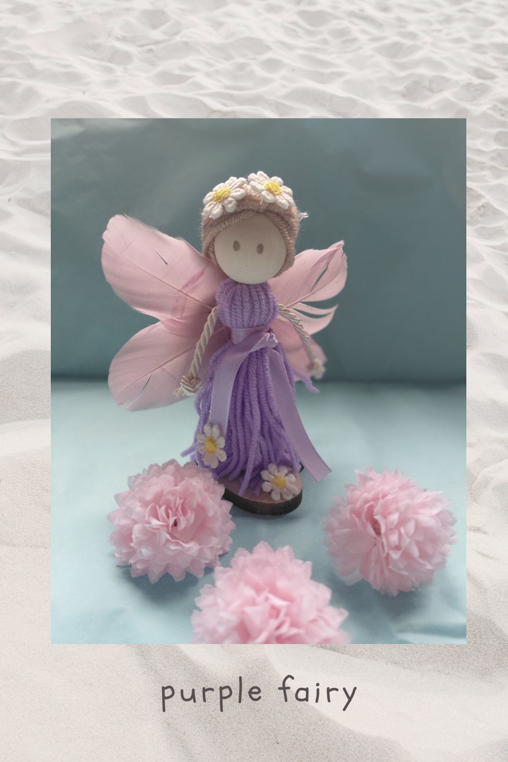 Yarn doll- purple fairy