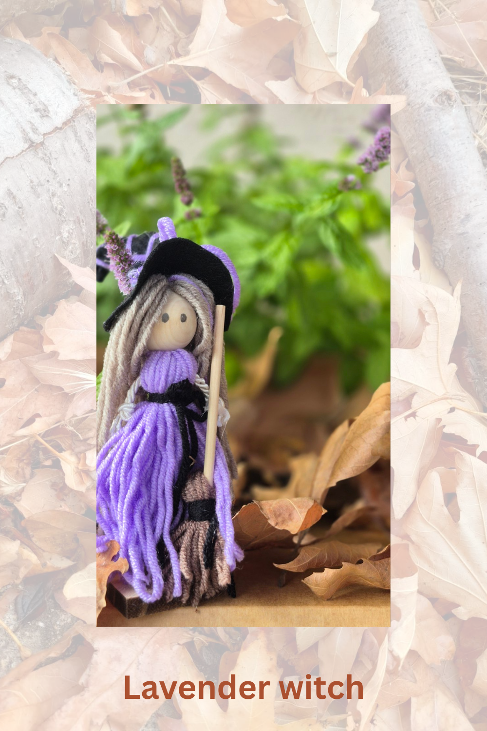 Yarn doll- Lavender witch