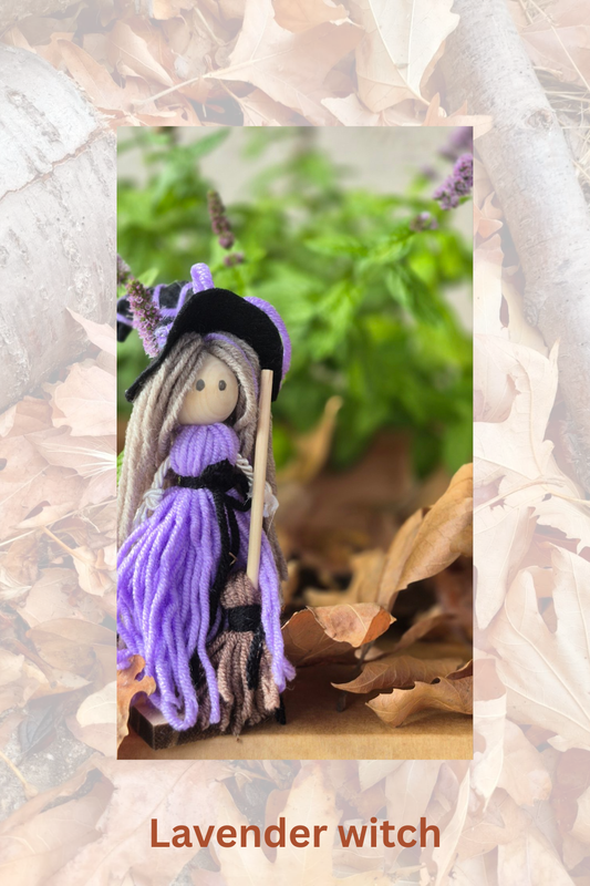 Yarn doll- Lavender witch