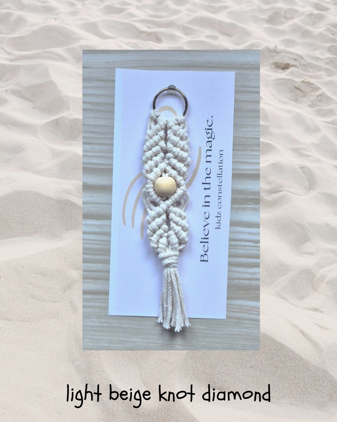 light beige knot diamond