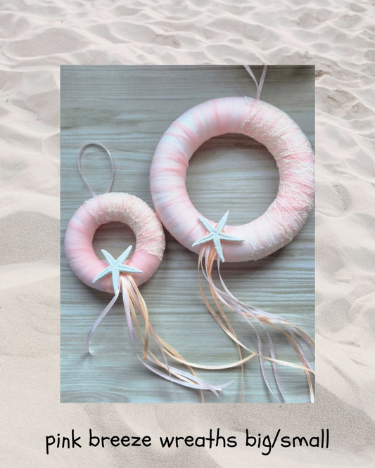 pink breeze wreaths big/small