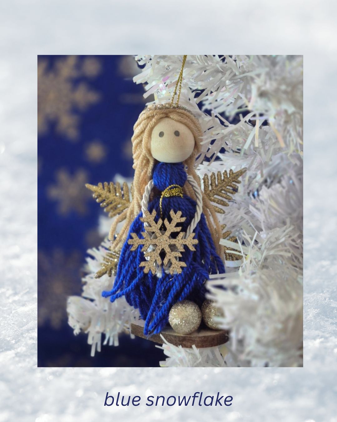 034- blue snowflake