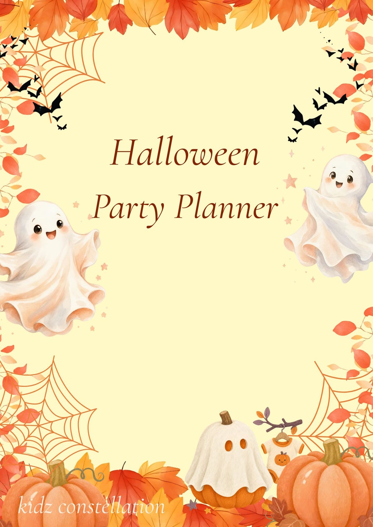 Halloween Party Planner- Printable PDF