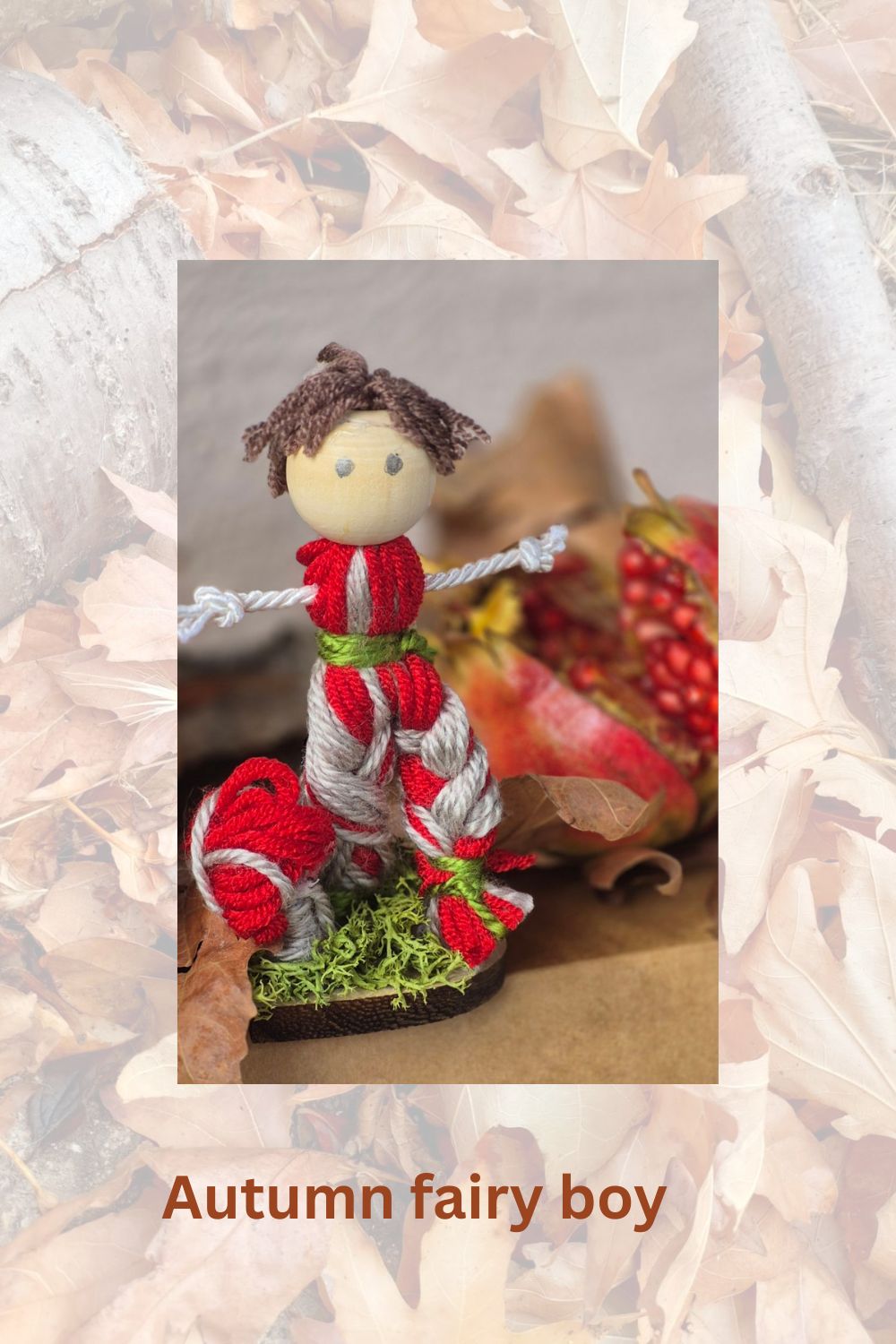 Yarn doll- Autumn fairy boy