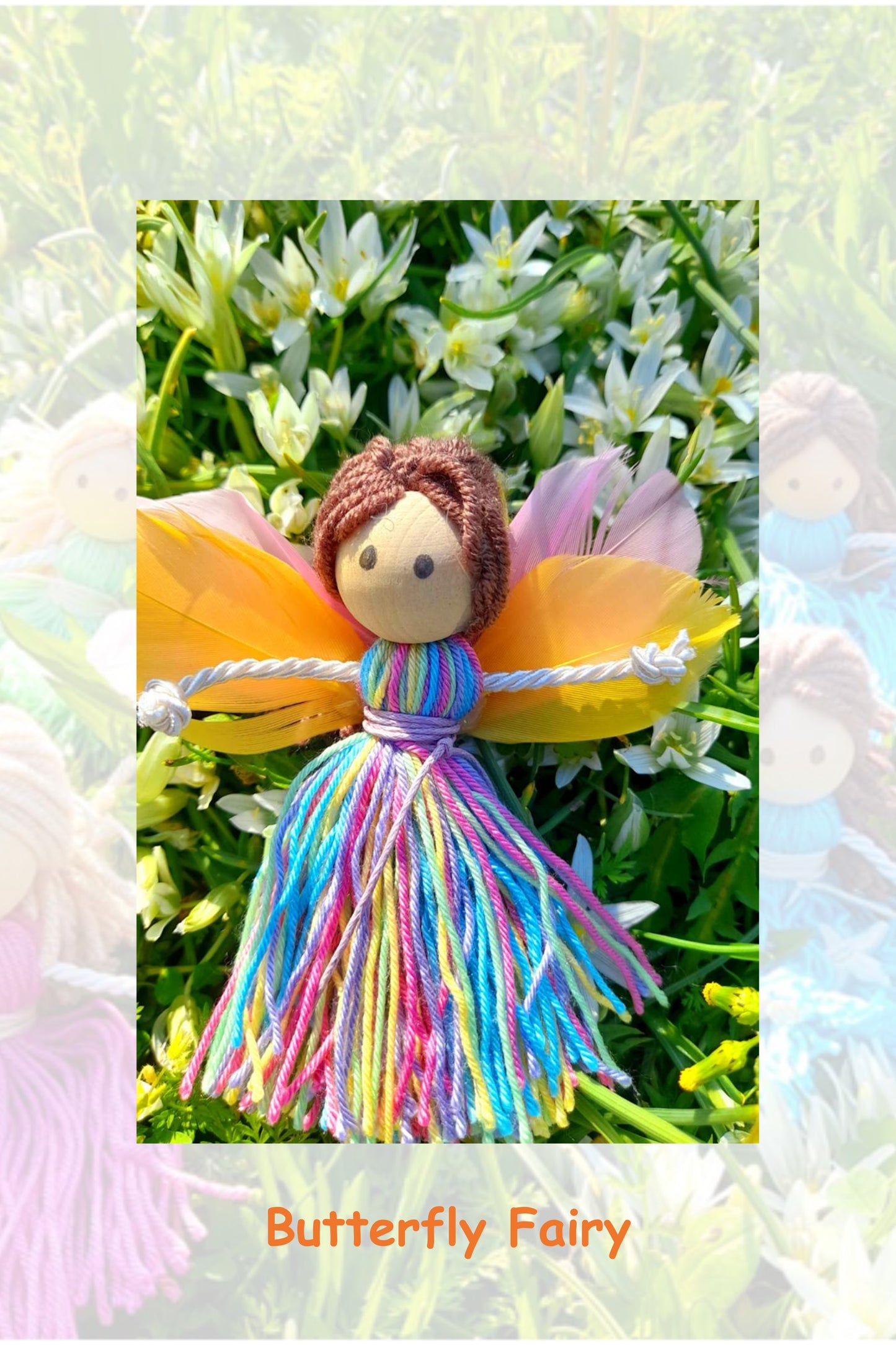 Handmade Yarn Doll-Butterfly Fairy