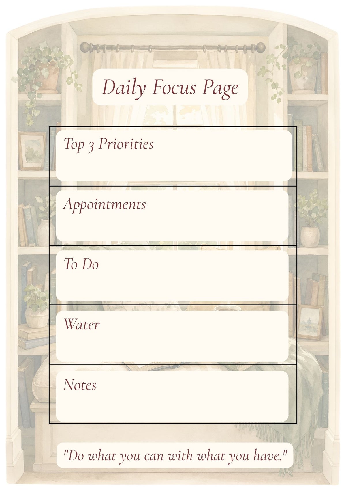 Cozy Autumn Planner – Printable PDF