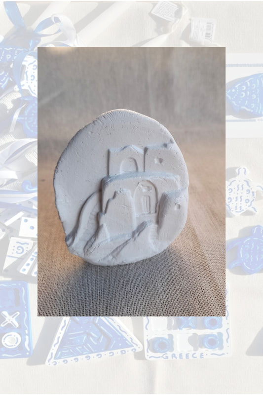 Greek island- clay souvenir