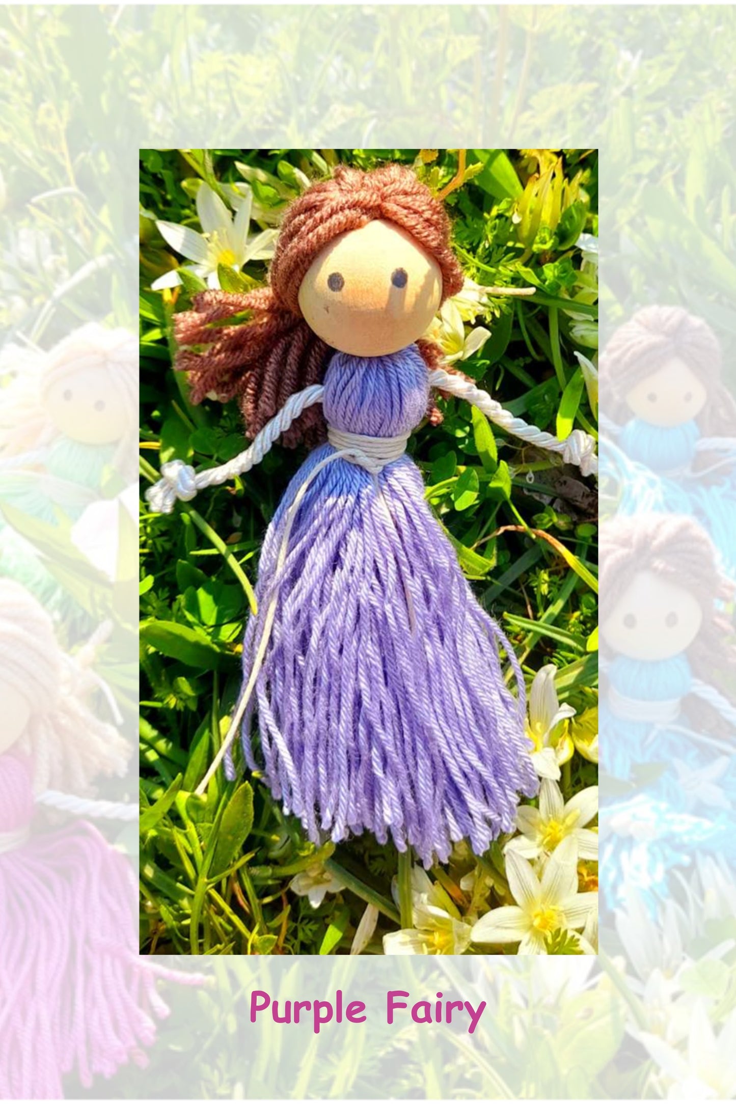 Handmade Yarn Doll-PurpleFairy