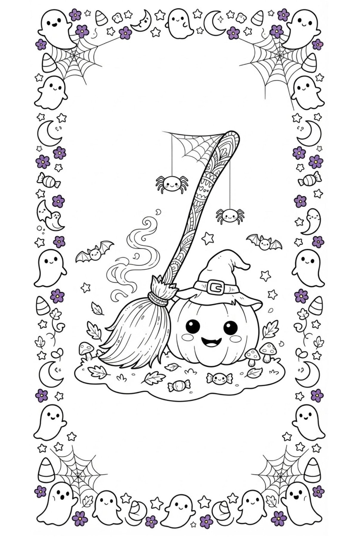 My Halloween Activity and Coloring Book- (Digital Download)