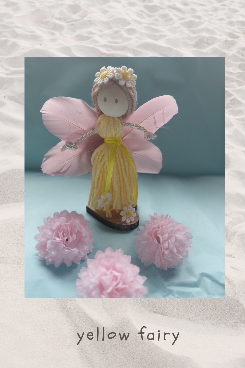 Yarn doll- yellow fairy