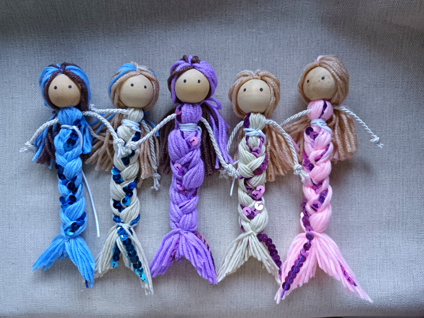 Handmade mermaids- sea (set of 5)